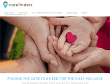 Tablet Screenshot of carefinderz.com